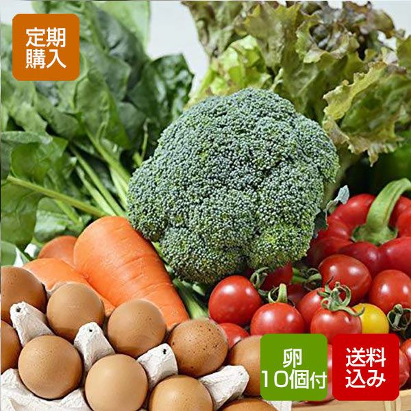 定期購入】九州野菜と卵セット | 朝ごはん本舗
